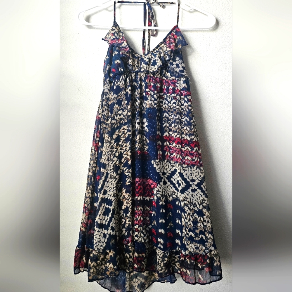 NWT Abstract-Print Sleeveless Dress from Mimi Chica, Women's size S